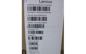 Lenovo 5CB1L88214 COVER Upper Case ASM_NORDIC_H83E0_FPMIGY