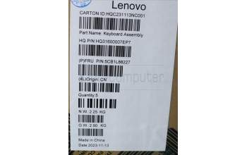 Lenovo 5CB1L88227 COVER Upper Case ASM_BEL_H 83E0_NFP_MIGY