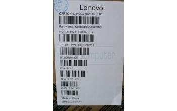 Lenovo 5CB1L88231 COVER Upper Case ASM_ENG_H 83E0_NFP_MIGY