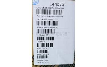 Lenovo 5CB1L88250 COVER Upper Case ASM_SPA_H 83E0_NFP_MIGY