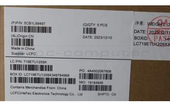 Lenovo 5CB1L99497 COVER Upper Case ASM_SPA L 83ERAGFP BL