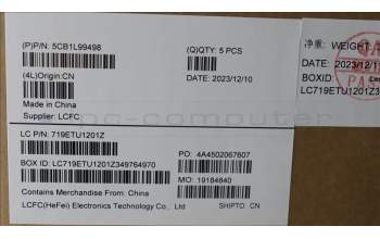 Lenovo 5CB1L99498 COVER Upper Case ASM_SWS L 83ERAGFP BL