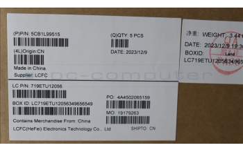 Lenovo 5CB1L99515 COVER Upper Case ASM_GER L 83ERAG BL