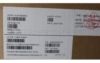 Lenovo 5CB1M05402 COVER Upper Case ASM_GER L 83ERAB BL