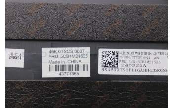 Lenovo 5CB1M21525 FRU A COV,ASM,PL,3T,RGB,WW,BLANC