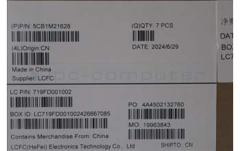 Lenovo 5CB1M21628 COVER FRU LT4E0_C_COVER_WWAN_GREY_ASSY