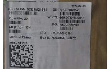 Lenovo 5CB1M21661 COVER C COVER, ASM, WLAN, INTEL, COOK