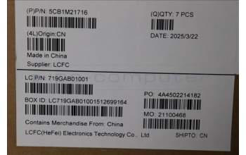 Lenovo 5CB1M21716 COVER MTS40_D_COVER_WL_BK_ASSY