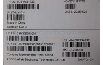 Lenovo 5CB1M21720 COVER MXCG0_D_COVER_WLAN_AL_ASSY