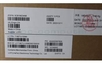 Lenovo 5CB1M23498 COVER Upper Case ASM_NORDIC L 83ERAB BL