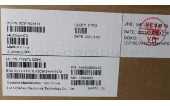 Lenovo 5CB1M23513 COVER Upper Case ASM_SPA L 83ERAGFP NBL