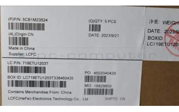 Lenovo 5CB1M23524 COVER Upper Case ASM_ARA L 83ERAGFP NBL