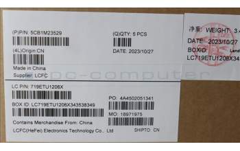 Lenovo 5CB1M23529 COVER UpperCaseASM_NORDICL83ERAGFPNBL