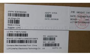 Lenovo 5CB1M24345 COVER Upper Case ASM_FRA L 83ERAG NBL