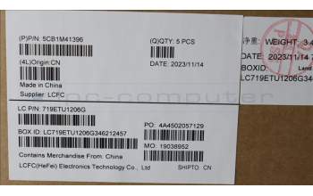 Lenovo 5CB1M41396 COVER Upper Case ASM_ITA L 83ERAB NBL