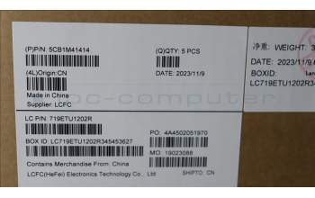 Lenovo 5CB1M41414 COVER Upper Case ASM_BEL L 83ERAB NBL