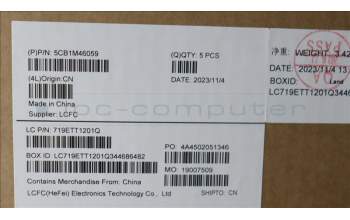 Lenovo 5CB1M46059 COVER Upper Case ASM_FRA L 83ESFPAGNBL
