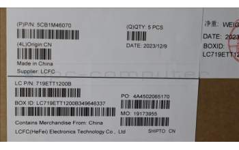 Lenovo 5CB1M46070 COVER Upper Case ASM_SWS L 83ESFPAGNBL
