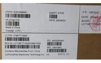 Lenovo 5CB1M46091 COVER Upper Case ASM_GER L 83ESNFPAGNBL
