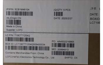 Lenovo 5CB1M46104 COVER Upper Case ASM_BUL L 83ESNFPAGNBL