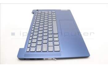 Lenovo 5CB1M46300 C-Cover with keyboard, Belgian, Abyss Blue, Backlight, Fingerprint, UK