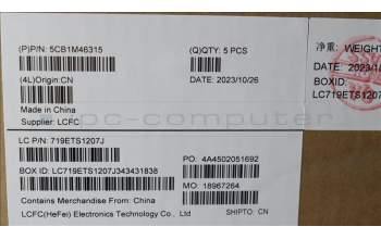 Lenovo 5CB1M46315 COVER Upper Case ASM_ITA L 83EQFPABBL