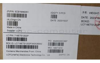 Lenovo 5CB1M46351 COVER Upper Case ASM_NORDIC L 83EQNFPAB