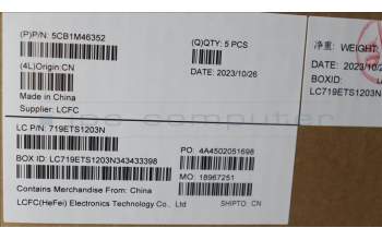 Lenovo 5CB1M46352 COVER Upper Case ASM_POR L 83EQNFPAB