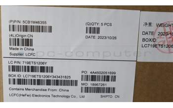 Lenovo 5CB1M46355 COVER Upper Case ASM_SPA L 83EQNFPAB