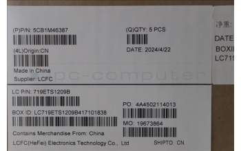Lenovo 5CB1M46387 COVER Upper Case ASM_EURO ENG L83EQFPAGN
