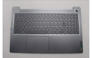 Lenovo 5CB1M46845 C-Cover with keyboard, Belgian, Arctic Grey, Backlight, Fingerprint, UK