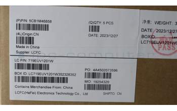 Lenovo 5CB1M46858 COVER Upper Case ASM_HUN L 83EMAGFP BL