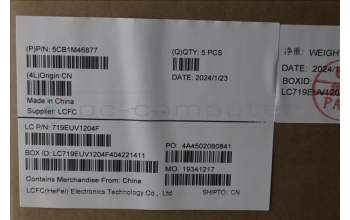 Lenovo 5CB1M46877 COVER Upper Case ASM_BEL L 83EMAG BL
