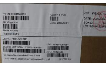 Lenovo 5CB1M46905 COVER Upper Case ASM_UKE L 83EMAG BL