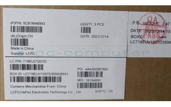 Lenovo 5CB1M46993 COVER Upper Case ASM_POR L 83EMABFP BL