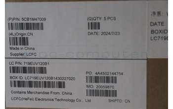 Lenovo 5CB1M47009 COVER Upper Case ASM_ENG L 83EMAB BL