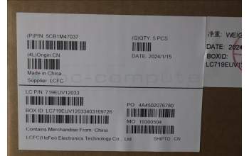 Lenovo 5CB1M47037 C-Cover with keyboard, UK English, Arctic Grey, Non-Backlight, Fingerprint, UK