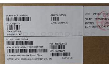 Lenovo 5CB1M47091 COVER UpperCaseASM_EURO ENG L 83EMAG NBL