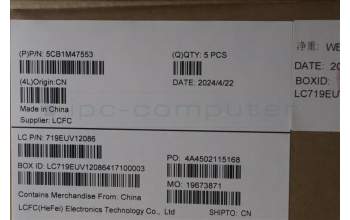 Lenovo 5CB1M47553 COVER Upper Case ASM_SWS L 83EMABFP NBL