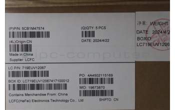 Lenovo 5CB1M47574 COVER Upper Case ASM_GER L 83EMAB NBL