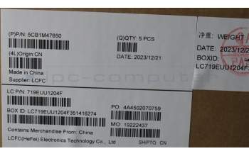 Lenovo 5CB1M47650 COVER Upper Case ASM_FRA L 83ELNFPAGN
