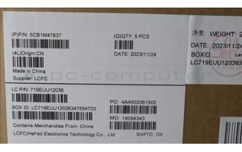 Lenovo 5CB1M47837 COVER Upper Case ASM_POR L 83ELFPAG