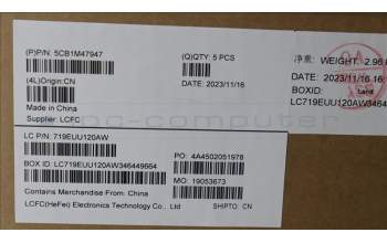 Lenovo 5CB1M47947 COVER Upper Case ASM_EURO ENG L 83ELFPAB