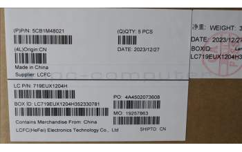 Lenovo 5CB1M48021 COVER UpperCaseASM_POR L83ENFPAGNBL