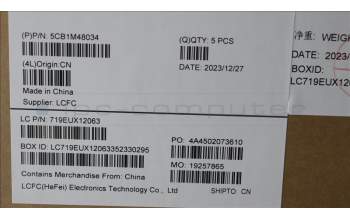 Lenovo 5CB1M48034 COVER UpperCaseASM_NORDIC L83ENFPAGNBL