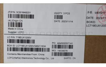 Lenovo 5CB1M48201 COVER UpperCaseASM_GER L83ENFPAGBL