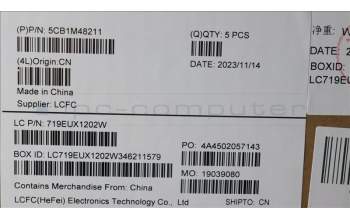 Lenovo 5CB1M48211 COVER UpperCaseASM_NORDIC L83ENFPAGBL