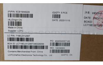 Lenovo 5CB1M48220 COVER UpperCaseASM_UKE L83ENFPAGBL