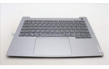 Lenovo 5CB1M48355 C-Cover with keyboard, USA English, Arctic Grey, Backlight, US
