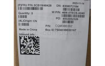 Lenovo 5CB1M48428 C-Cover with keyboard, English, Arctic Grey, Non-Backlight, US